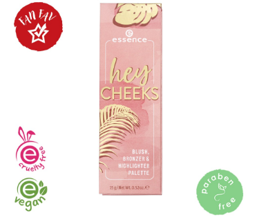 Essence Hey Cheeks Blush, Bronzer & Highlighter Palette
