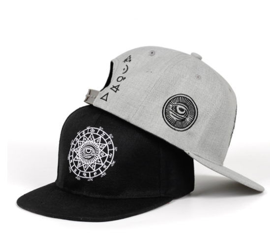 Fashion Harajuku Men Casual Hat Snapbacks Eye Embroidery Cap Hip Hop Hats Baseball Caps Garros