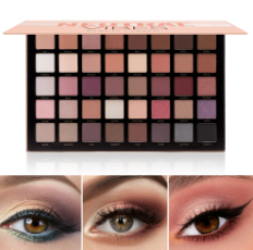 Beauty Glazed Neutral Vibes Matte 40 Colors Highlight Shimmer Eye Shadow Cosmetics Palette Glitter Eyeshadow Cod