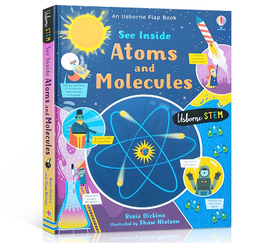 Usborne See Inside Atoms and Molecules Encyclopedia Chemical Knowledge Picture Books for Kids Baby