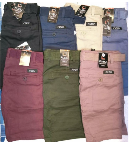 4 Pockets Shorts Overruns with Belt