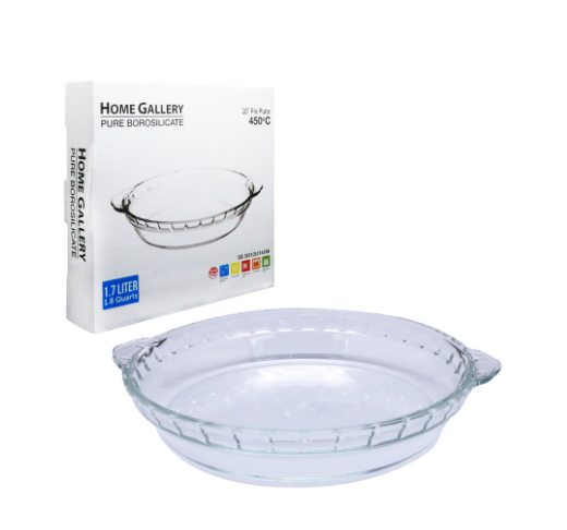 Home Gallery Pie Plate | 10 Inches Round Bakeware Bakeware 450˚C | Microwaveable, Dishwasher Safe