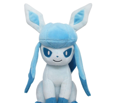 Sanei PP124 Pokemon All Star Collection Glaceon Plush,Brown