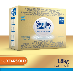 Similac GainPlus 1.8KG (1-3 years)