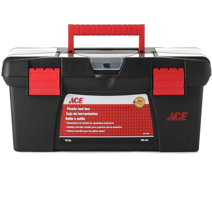 Ace Hardware 15" Plastic Tool Box