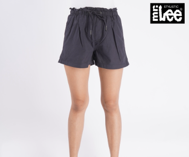 Stylistic Mr Lee Ladies Modified Non-Denim Paper Bag Short 40620-U Indigo