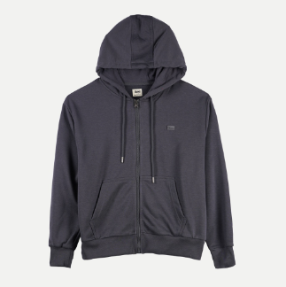 Stylistic Mr. Lee Ladies Basic Hoodie Jacket for Women Trendy Fashion Apparel Loose Fit 134291 (Gray