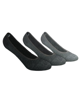 Burlington Ladies' Cotton Lite Casual Foot Cover 3 pairs in a pack BLFCCG1