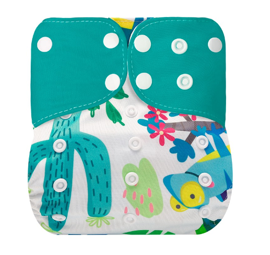 Ready Stocks Waterproof Reusable Digital Printed One Size Pocket Cloth Diaper CD7