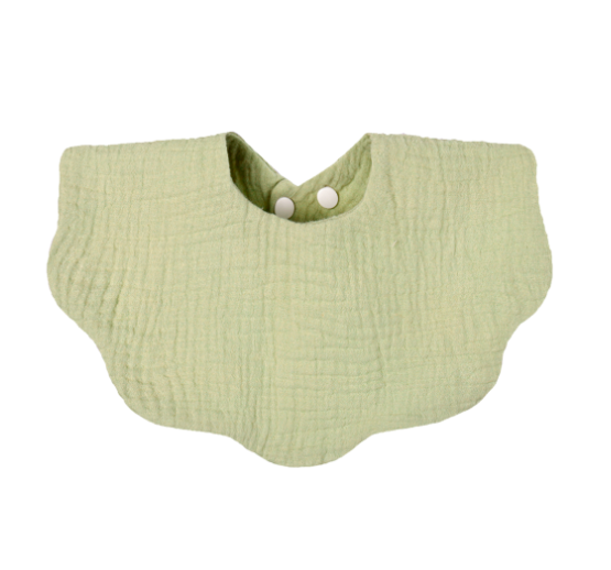 Baby Printed Towel Cotton Gauze Wavy Edge Muslin Bib BB17