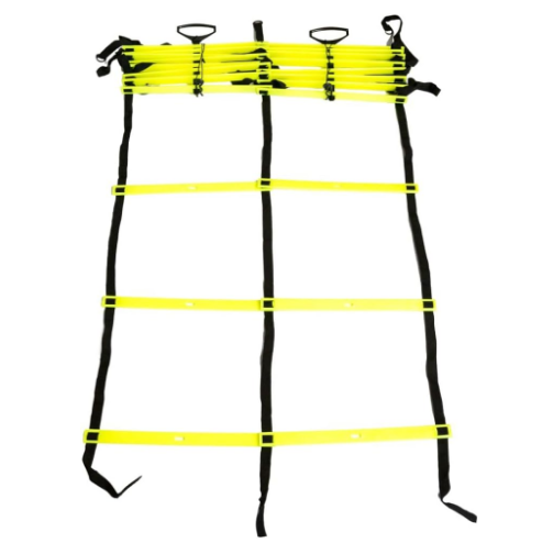Dual Agility Ladder Double Agility Training Ladder 15 feet with Handles and Carrying Bag