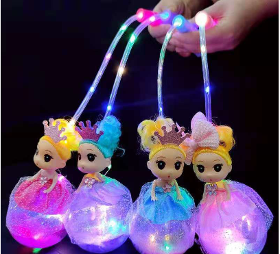 Forever Star Portable Luminous Cute Doll Lantern Toy for Kids Girls Gift