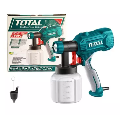 TOTAL Tools by Winland HVLP Electric Paint Zoom Spray Gun Sprayer Disinfectant 450W TT3506