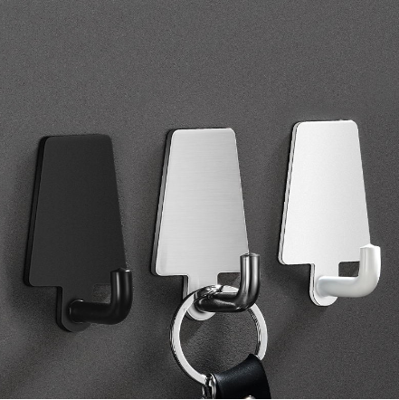 FSF Free Punching Self Adhesive Heavy Duty Sticky Hooks Wall Hangers Waterproof Stainless Steel Hook