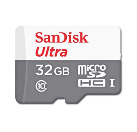 SanDisk Ultra Micro SDHC Memory Card SDSQUNR, 32GB Capacity Class 10 UHS-I