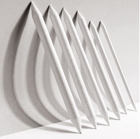 SeamiArt 6 Pcs. Paper Stump Pens Pastel Charcoal Blender For Sketch Drawing Art Suppliers Stationery