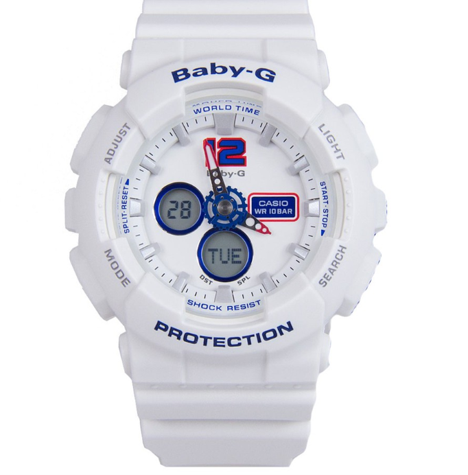 Casio Baby-g BA-120TR-7B Digital Analog Rubber Strap Watch For Women