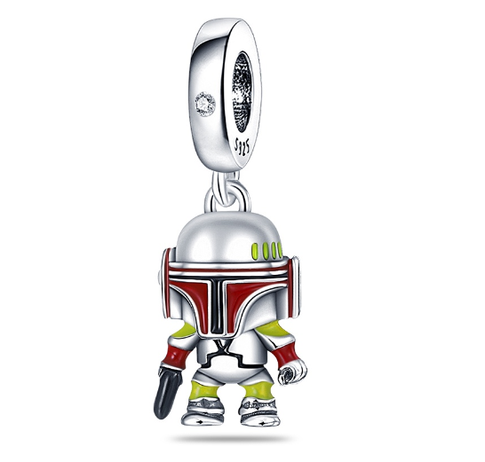 Genuine 925 Silver Little Boy Fox Rose Pyramid Mummy Charms Fit Original Charm Bracelets Diy Moon Cat Schnauzer Pendant For Jewelry S34