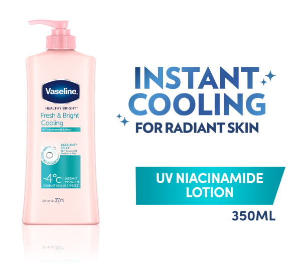 Vaseline Healthy Bright Lotion Fresh & Bright Cooling Lotion 350ML