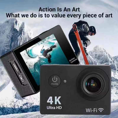4K Ultra HD Action Camera Underwater Helmet Video Recording Go Pro Camcorder Outdoor Sport Vlogging