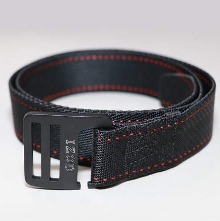 Izod Men's Elastic Nylon Belt w/ Aluminum Hook