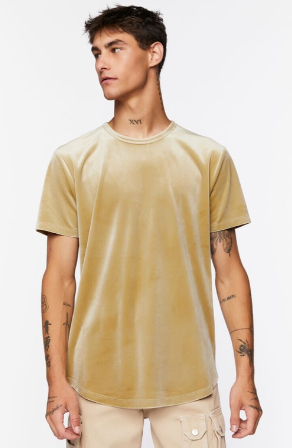 Forever 21 Men's Velour Crew Tee