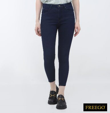 Freego Ladies Cropped Skinny High Waist ALB27-0003