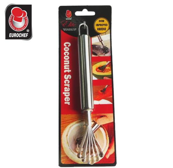 Eurochef Multi Purpose Stainless Steel Fish Scaler Coconut Scraper EU100 Sawtooth Blade Skinner