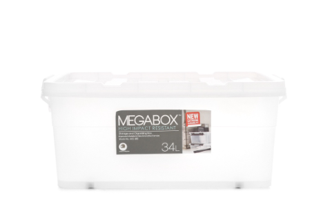 Megabox High Impact Resistant Storage Box 34L