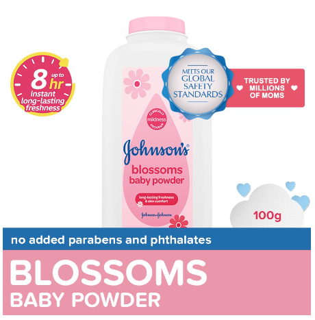 Johnson's Blossoms Baby Powder 100g - Baby Essentials, Baby Care