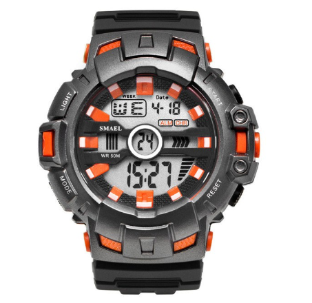 SMAEL 1532B Top Brand Sport Watches For Men LED Digital Quartz Analog Watch Luxury Clock Male ​Military Sport Wristwatch M1