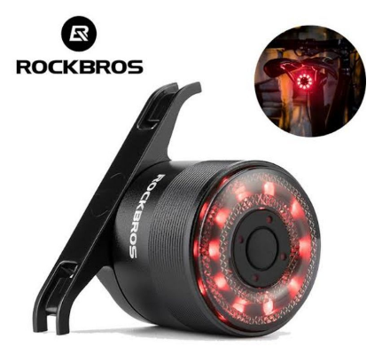 ROCKBROS Q1 Rear USB LED Bicycle Lamp Tail Light For Saddle / Bicycle Seat Post (RGB Colors )