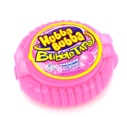 Hubba Bubba Original Tropical Bubble Gum Tape  6ft.