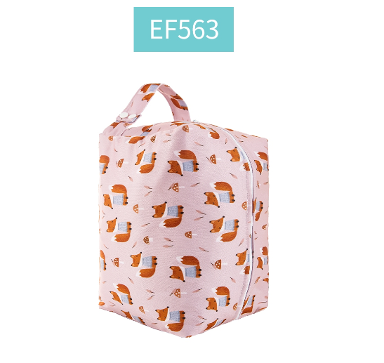 Happyflute Baby Diaper Pods Reusable Waterproof Fashion Prints Wet Dry Cloth Wet Bag Mums Storage Travel Nappy Bag C18