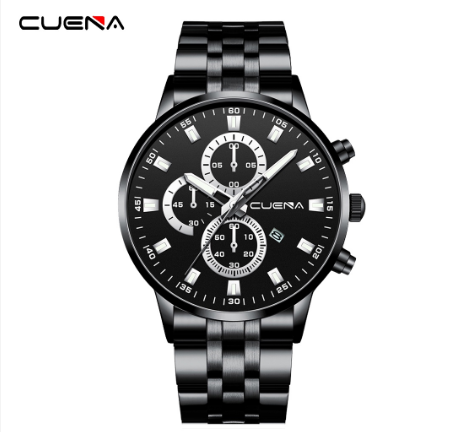 CUENA Men's Watches Original Brand Luxury Business Analog Quartz Waterproof 6025 M11