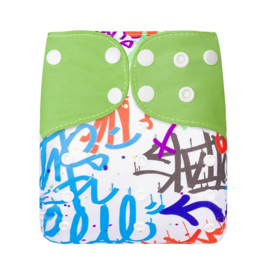 Ready Stocks Waterproof Reusable Digital Printed One Size Pocket Cloth Diaper CD33