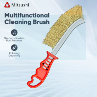 Mitsushi Stainless Steel Wire Brush Metal Derusting Polishing