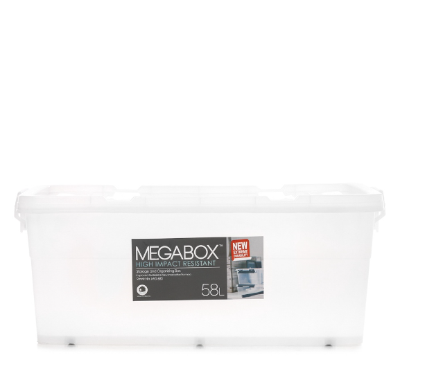 Megabox High Impact Resistant Storage Box 58L