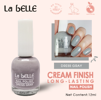La Belle Nail Polish 12ML Silver Glitters Gold 12ML