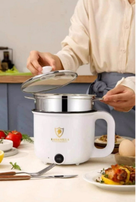 Mini Rice Cooker Non-Stick Inner Pot With Steamer 1.8L