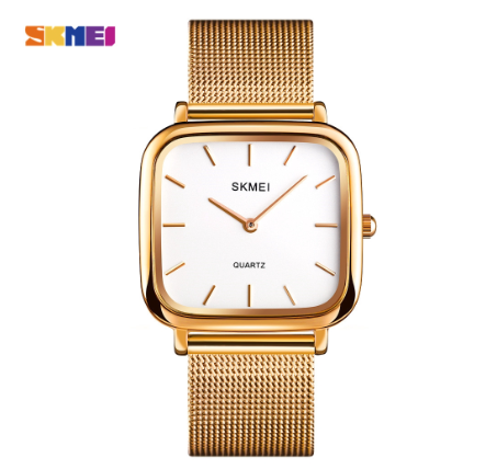 Skmei 1555S Women Quartz Watch Fashion Elegant Wristwatch GOLD