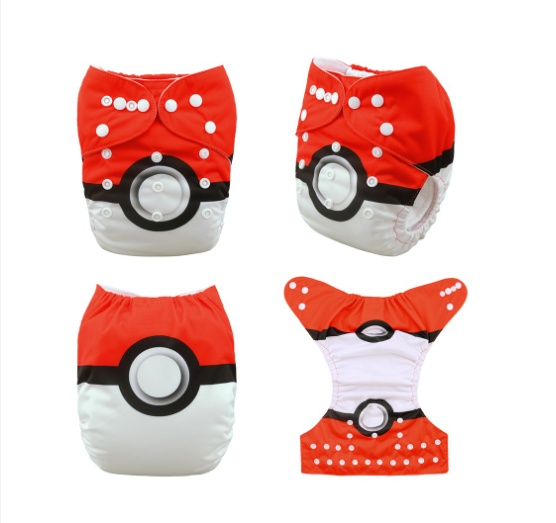 Alva Baby Cloth Diapers Washable Reusable Real Cloth Pocket Nappy Diaper Only No Insert For 3-15kg 6.6-33.1Ibs Baby And Newborn D26