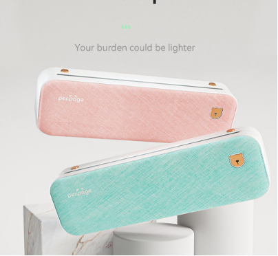 A4 Paper Printer Direct Thermal Transfer Wirless Printer Mobile 210mm Mini Mobile Photo Printer USB BT Connection with 1 Roll Thermal