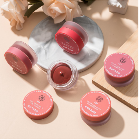 BEAUTY GLAZED Lip Therapy Magic Lip Balm Long-lasting Waterproof Makeup Lipstick and Cheek blusher Lip Tint Cosmetics