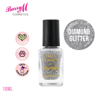 Barry M Nail Paint Diamond Glitter Gel Nail Polish