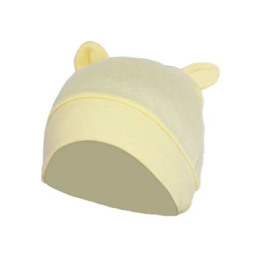Some Cute Ears Baby Hat Solid Color Beanie Cap Newborn Infants Toddler Autumn Winter Bonnet BB18