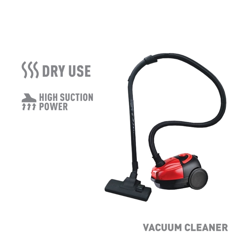 Hanabishi Vacuum Cleaner HVC10A High Suction Power With Filter bag Dust and Mite Removal