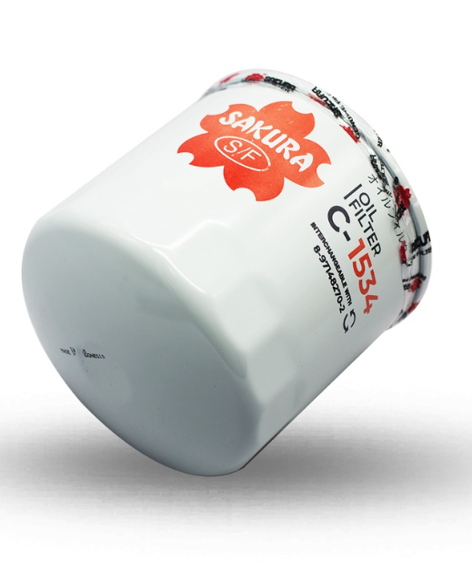 Sakura Oil Filter C1534 Full Flow Thread Size: 1 1/2-12 UNF-2B