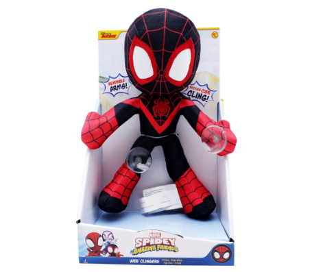 Disney Jr. Marvel Spidey and His Amazing Friends Miles Morales Web Clingers Plush