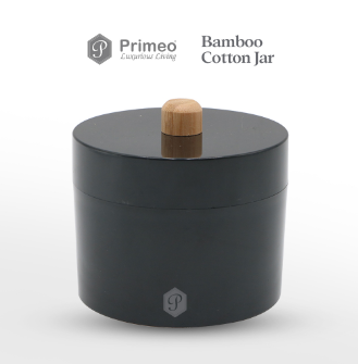 Primeo Bamboo Cotton Jar Storage 10.7x10.7x10cm